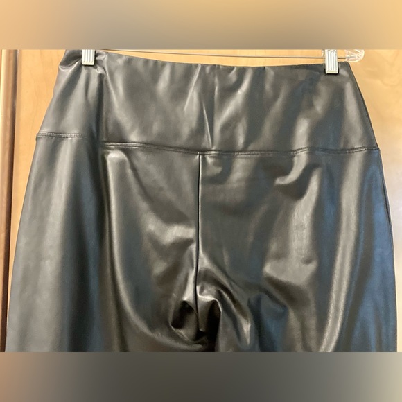 Faux leather boot cut pants - Picture 3 of 4